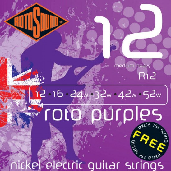 Струни за електрическа китара ROTOSOUND - Модел R12     